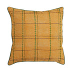 Sadyaska Embroidered Cotton Mustard Color ("16" X 16")… 1 Pcs Cushion Cover