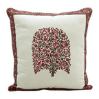 Sadyaska Floral Design Square Block Print Cotton 16"x16" Bedroom, Living Room, Patio s with Zippers… 1 Pcs Cushion Cover