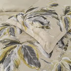 D'DECOR Premier Beige Printed Cotton Super King Bedsheet Set - 274x274cm - 3Pcs