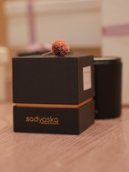 Sadyaska Nordic Pine Scented Candle -Black Leather 1 Pcs Product