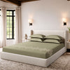 Sansaar by DDdecor Large Bedsheet Set with 2 Pillow Covers - Dart - Desert Taupe - Embroidered - 1 Pc