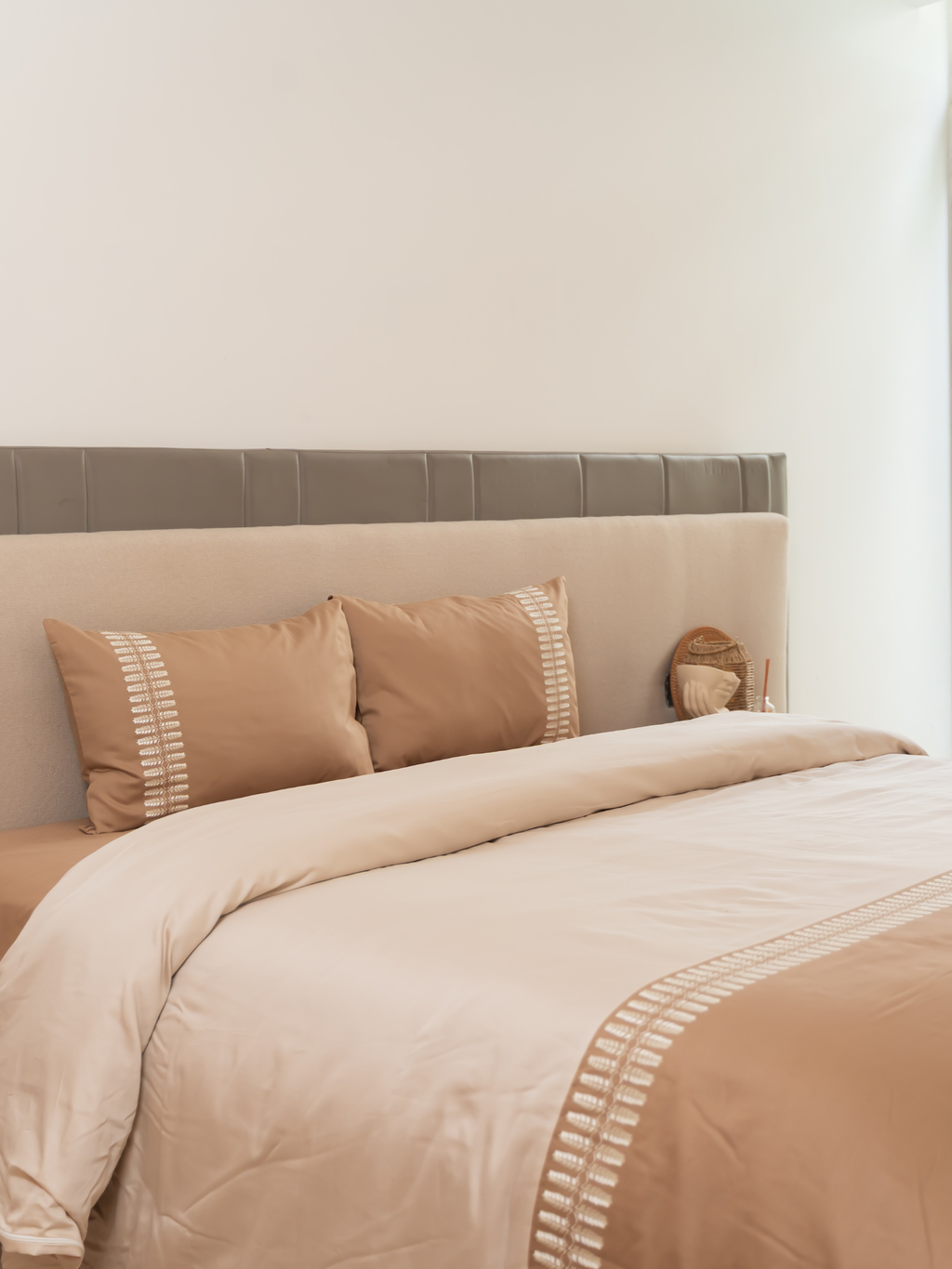 Sadyaska Elise Hazel Beige Oats Beige Dreams 1 Pcs Duvet Cover Set