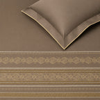 Sansaar by DDdecor Large Bedsheet Set with 2 Pillow Covers - Tessera - Southern Vine - Embroidered - 1 Pc