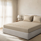 Sansaar by D'Decor Large Bedsheet Set with 2 Pillow Covers - Sorell - Maison Husk - Embroidered - 1 Pc
