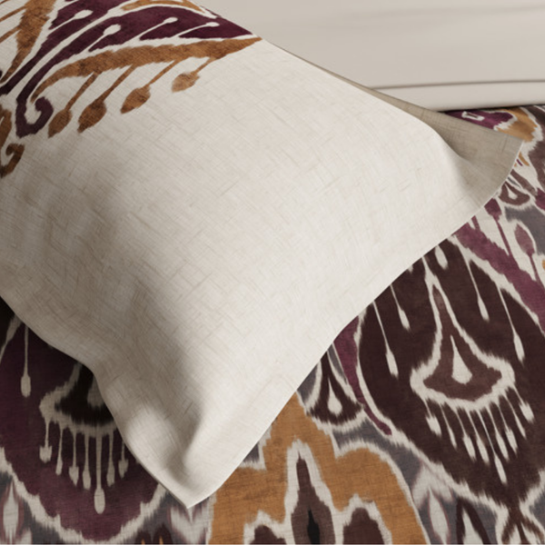 D'Decor Premier Ethnic Glow Grape Shake Ethnic Digitally Printed 5-Piece Double Bedsheet Set | RM163 Grape Shake