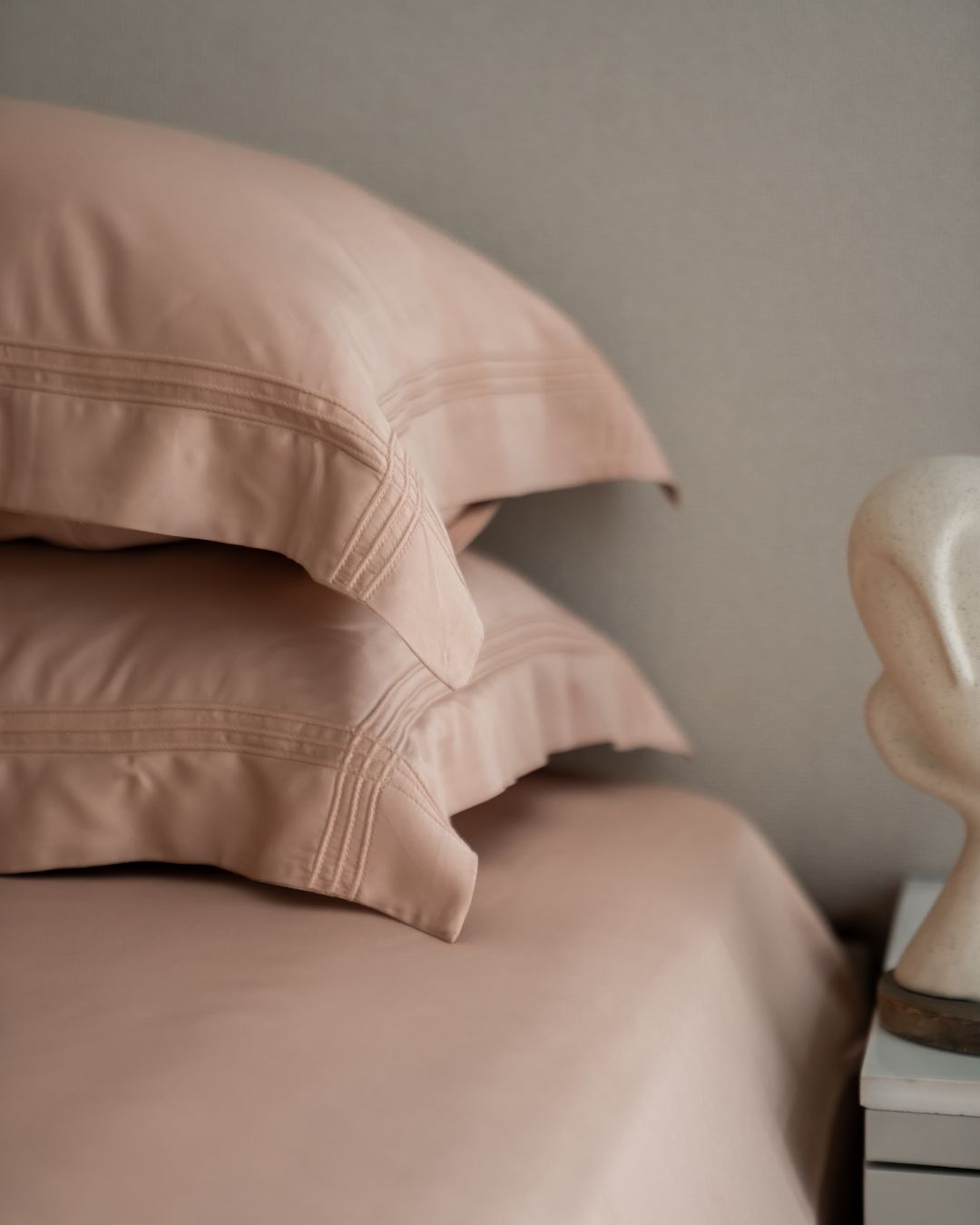 Sadyaska Creme Pleated Bamboo Set 1 Pcs Bedsheet