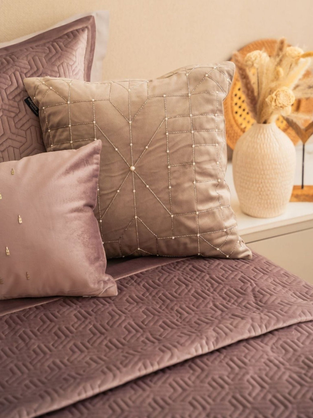 Sadyaska Zayne Lilac Velvet Trousseau Set 10 Pcs Product