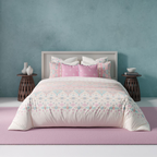 D'Decor Kilim Pink Nectar Ethnic Digitally Printed 3-Piece Double Bedsheet Set | KM05 Riviera Sand (Copy)