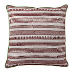 Sadyaska Hand Block Print Cotton For Home & Garden Ivory Color (16" X 16")… 1 Pcs Cushion Cover