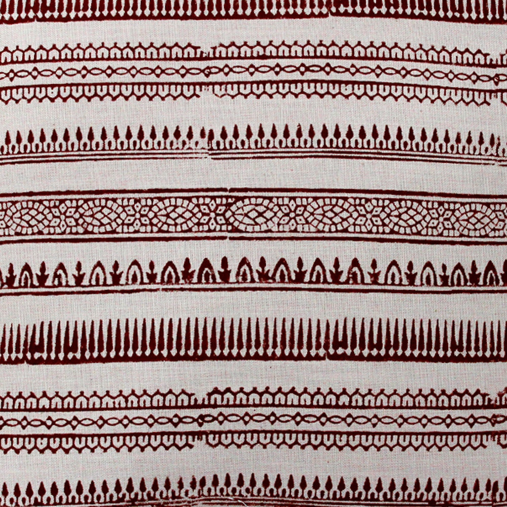 Sadyaska Hand Block Print Cotton For Home & Garden Ivory Color (16" X 16")… 1 Pcs Cushion Cover