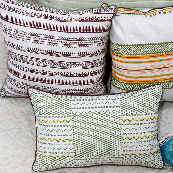 Sadyaska Hand Block Print Cotton For Home & Garden Ivory Color (16