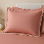Sansaar by DDdecor Large Bedsheet Set with 2 Pillow Covers - Arbor - Dusky - Embroidered - 1 Pc