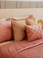 Sadyaska Fiona Blush Velvet Set 1 Pcs Bedspread