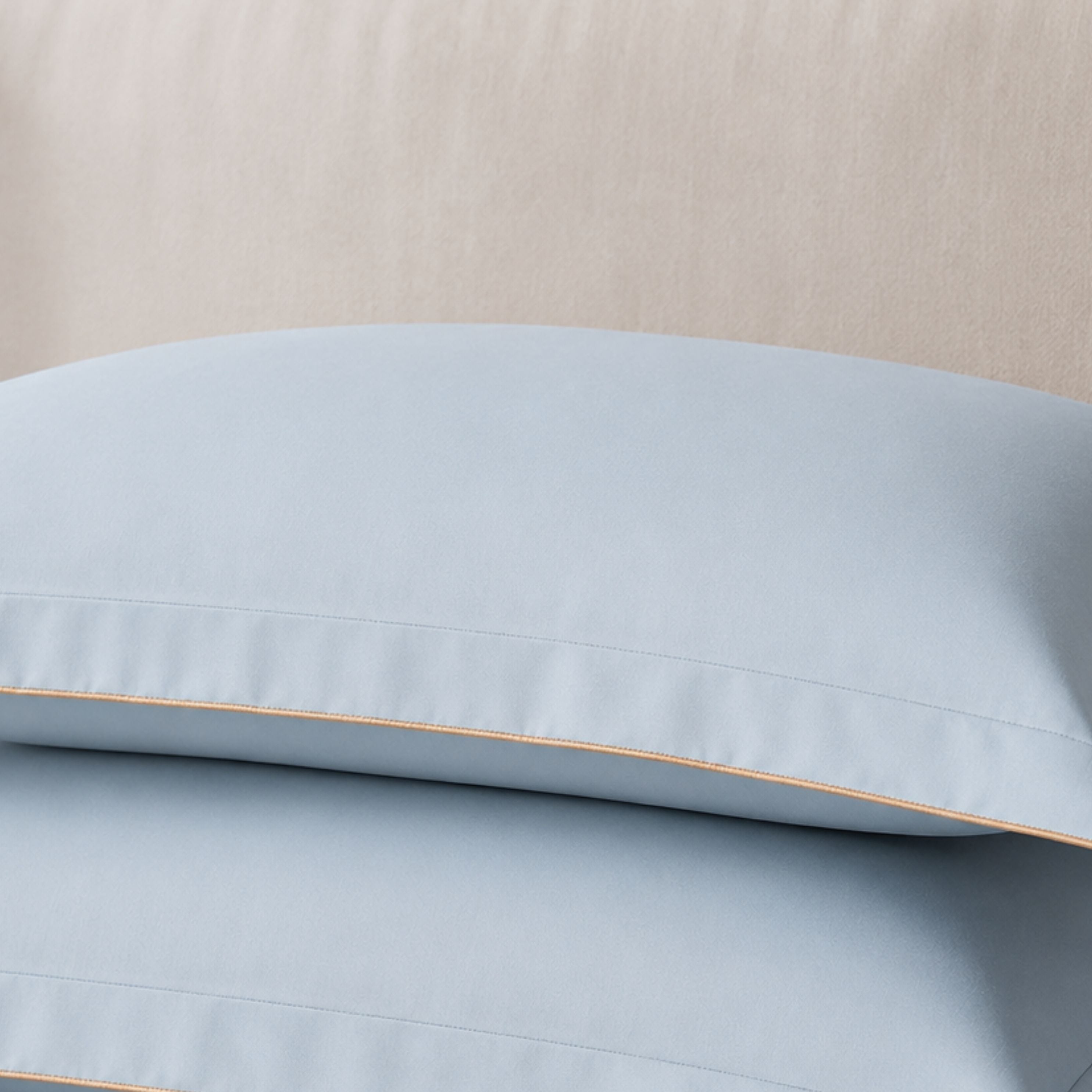 Sansaar by DDdecor Large Bedsheet Set with 2 Pillow Covers - Frond - Steel Blue - Embroidered - 1 Pc