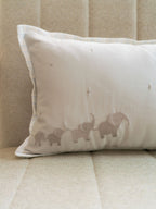 Sadyaska Elle Parade Cotton Embroidered Grey Kids Design 12" X 18" 1 Pcs Cushion Cover