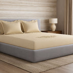 Sansaar by DDdecor Large Bedsheet Set with 2 Pillow Covers - Bellezza - New Linen - Embroidered - 1 Pc