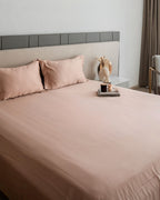 Sadyaska Creme Pleated Bamboo Set 1 Pcs Bedsheet