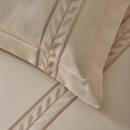 D'Decor Imperial II Ansonia Rutbaga Elegant Embroidered 5-Piece Double Bedsheet Set | IP07 Rutbaga