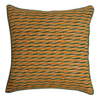 Sadyaska Hand Block Printed Mustard Color Sofa, Bed, Car s (16" X 16")… 1 Pcs Cushion Cover