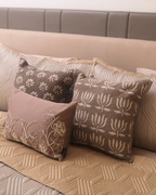 Sadyaska Magnolia Sand And Beige Cotton Rich Trousseau Set 10 Pcs Product