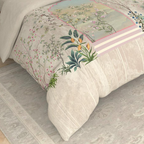 Bombay Dyeing Rani Ka Buag 7820 Heritage Floral 400TC Cotton Satin King Bedsheet Set | 7820 Sisodia Rani Bagh