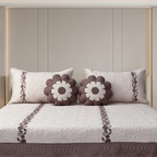 TIMA Angel 5PC Bedcover | Dusty Rose & Mauve Quilted Set