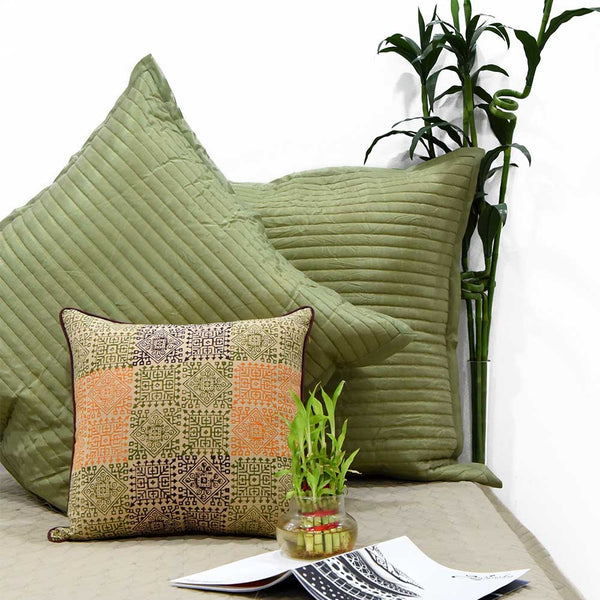 Sadyaska Home Sofa Decor Printed Multi Color Cotton (16