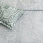 Sansaar by D'Decor Bedsheet with 2 Pillow Covers - Venice - Orbit - Vapour - Abstract Wave Pattern - 1 Pc