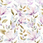 Sansaar by DDdecor Bedsheet with 4 Pillow Covers - Dreamcatcher - Fiora- Lilac - Floral Botanical Print Pattern - 1 Pc