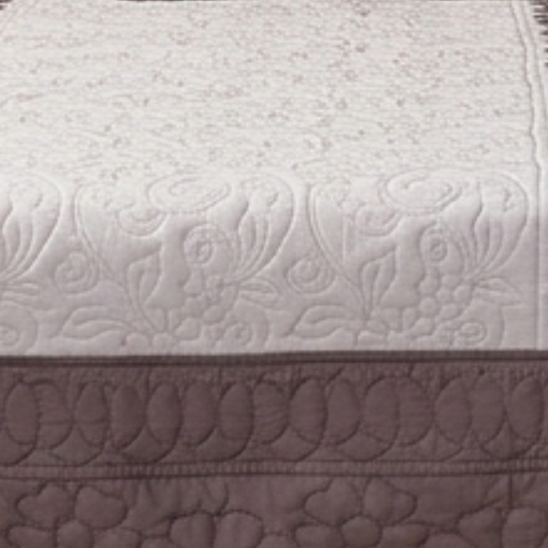 TIMA Angel 5PC Bedcover | Dusty Rose & Mauve Quilted Set