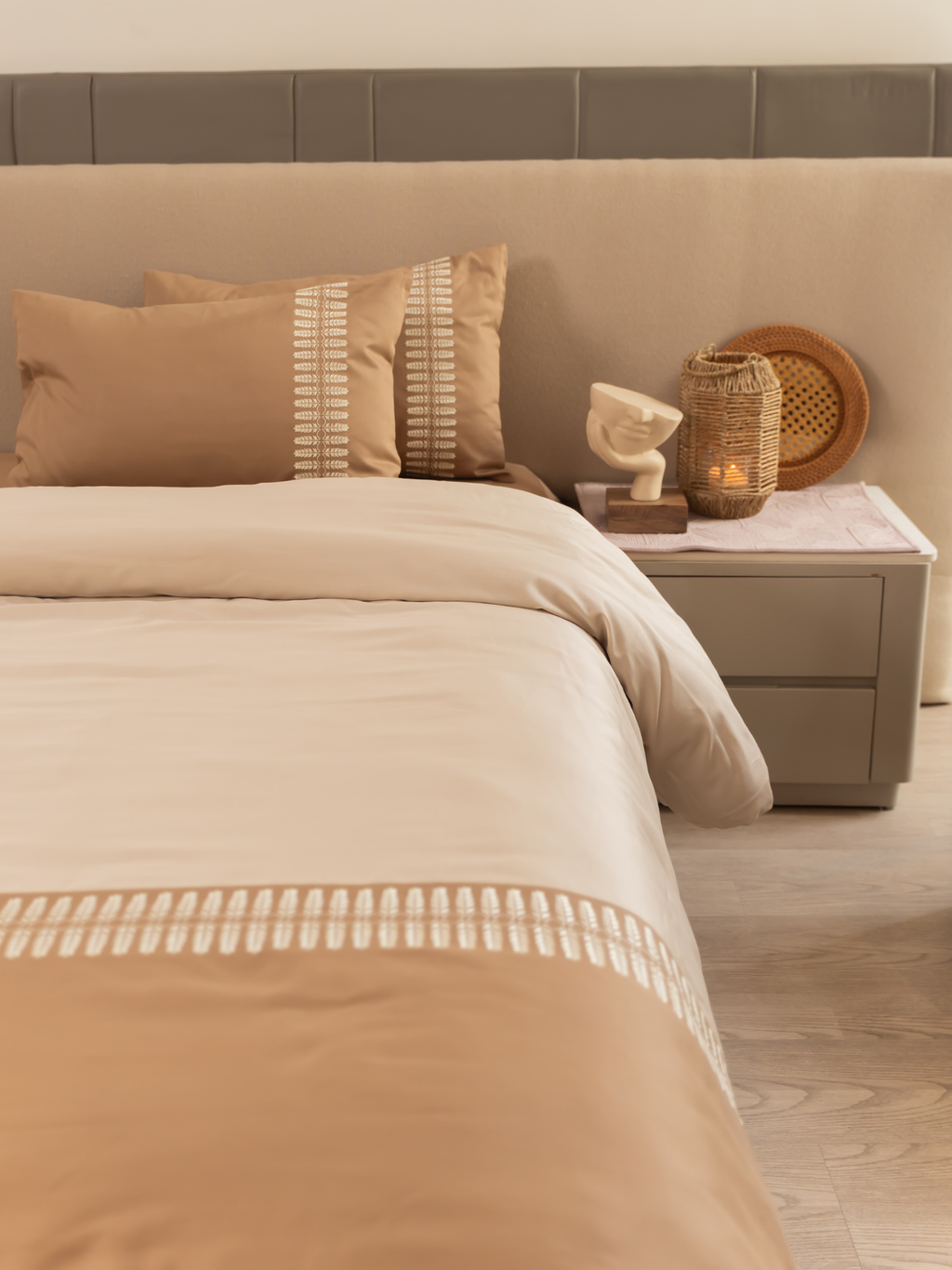 Sadyaska Elise Hazel Beige Oats Beige Dreams 1 Pcs Duvet Cover