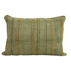 Sadyaska Handmade Block Printed s Green Color (12" X 18")… 1 Pcs Cushion Cover