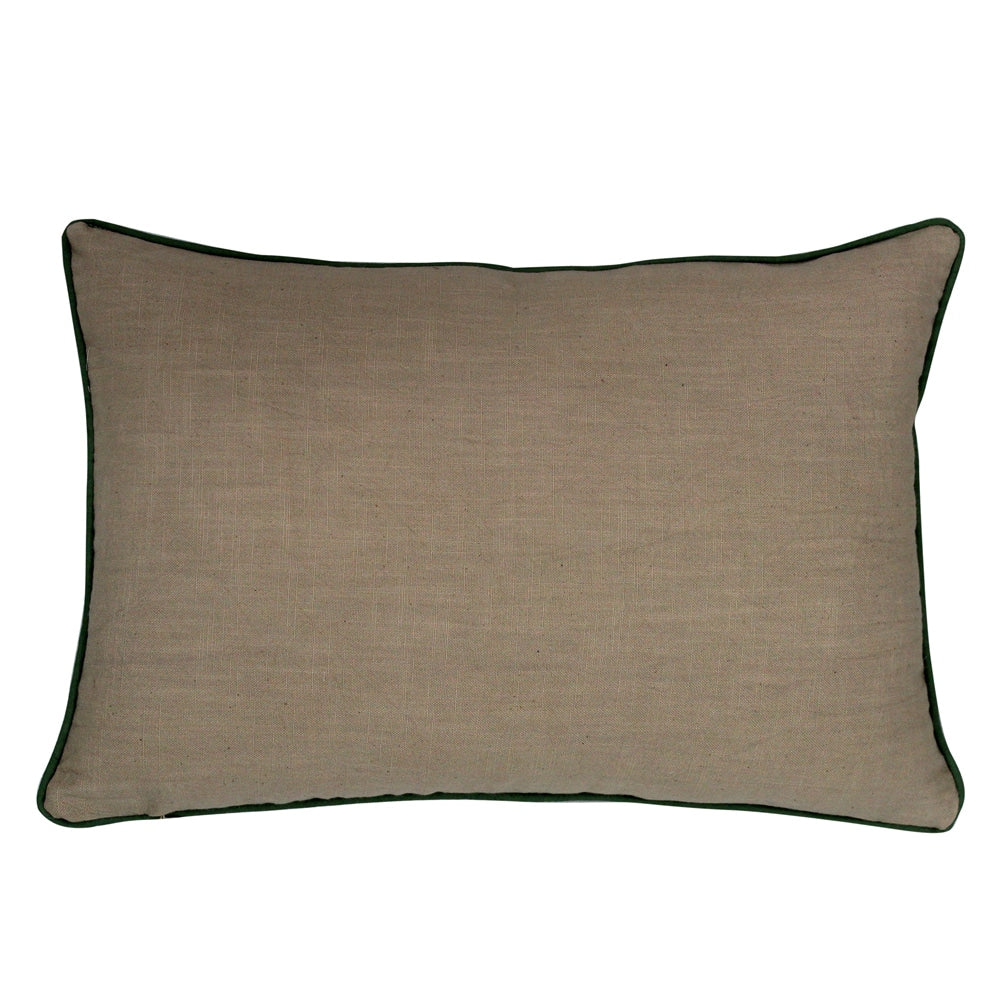 Sadyaska Handmade Block Printed s Green Color (12" X 18")… 1 Pcs Cushion Cover