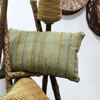 Sadyaska Handmade Block Printed s Green Color (12" X 18")… 1 Pcs Cushion Cover
