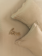 Sadyaska Golden Sand Premium Tencel Jacquard Set with Lace 1 Pcs Bedsheet