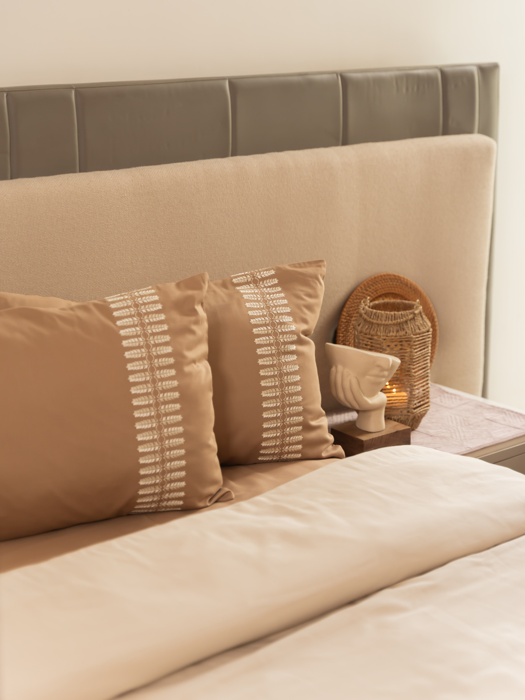 Sadyaska Elise Hazel Beige Oats Beige Dreams 1 Pcs Duvet Cover Set