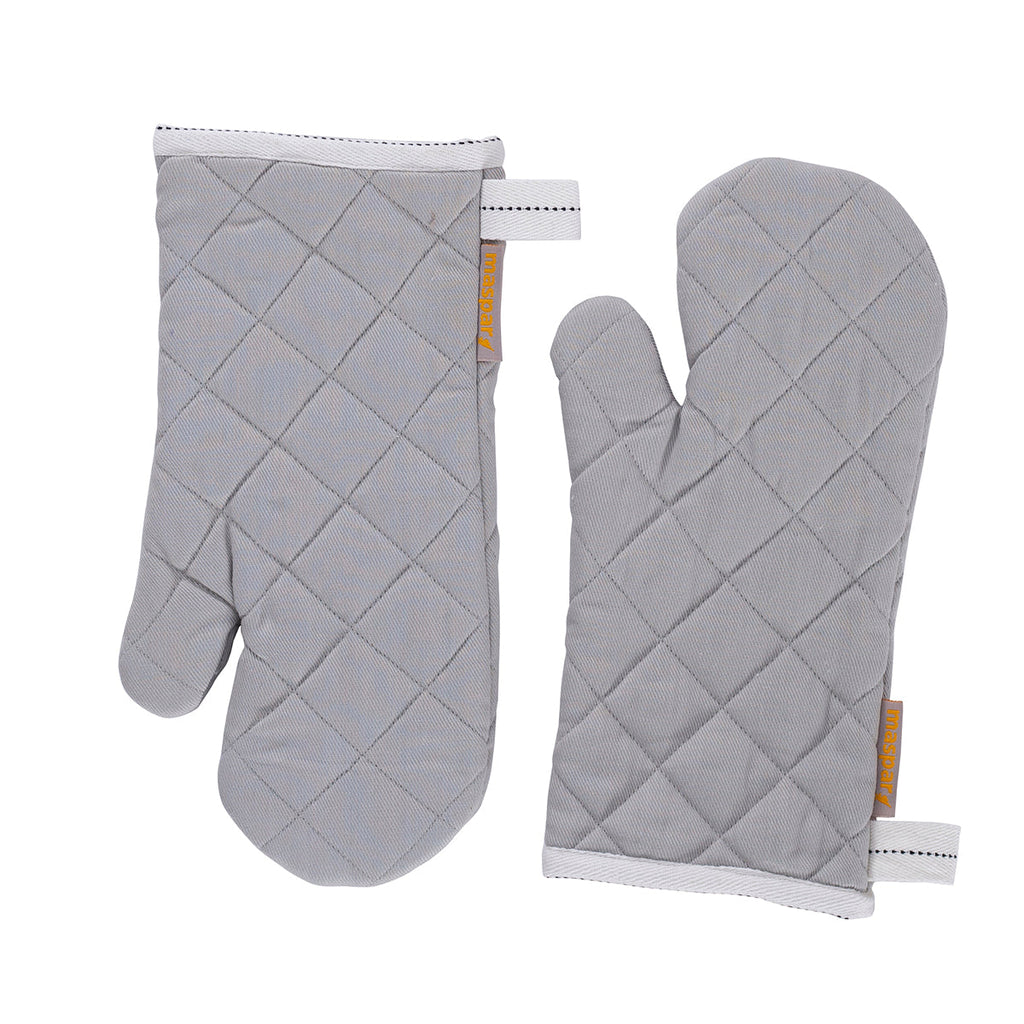 Maspar Printed Aspire 2PC Oven Mitt Set Grey