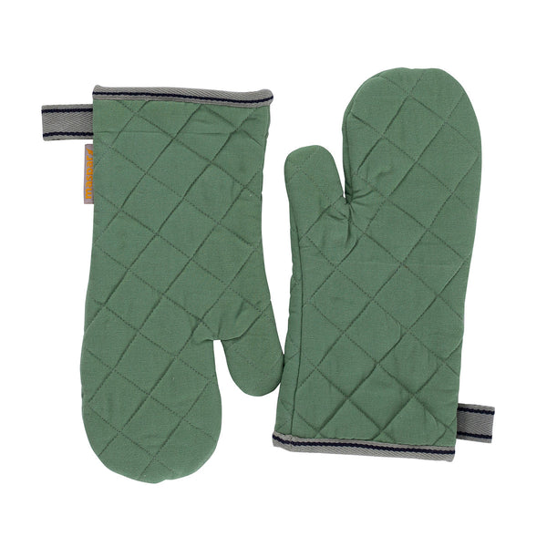 Maspar Printed Aspire 2PC Oven Mitt Set Green