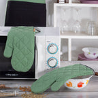 Maspar Printed Aspire 2PC Oven Mitt Set Green