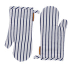 Maspar Printed Roux 2 PC Oven Mitt Set Blue