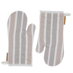 Maspar Printed Clem 2 PC Oven Mitt Set Beige
