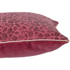 Vintage Transparent Foile Print Ore-Rerun Cushion Cover Red