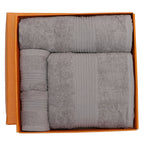 Hermosa Jeneth 100% Cotton Solid Towel Set Grey