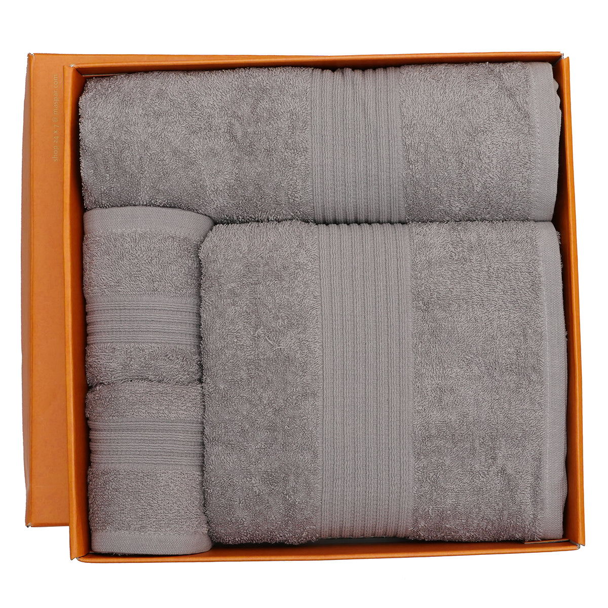 Hermosa Jeneth 100% Cotton Solid Towel Set Grey
