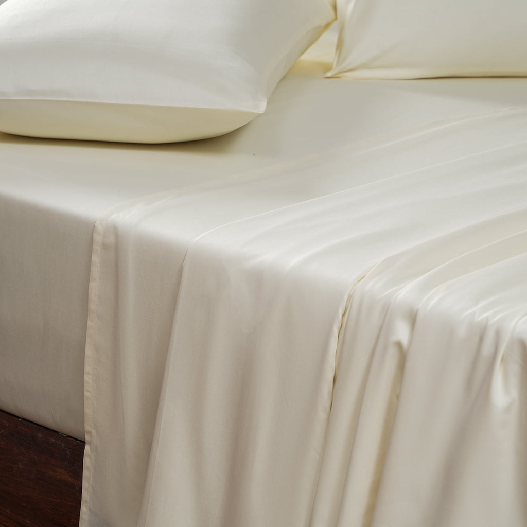 Melina Plain 100% Cotton Extra Soft & Luxurious Bed Sheet With Pillow Covers