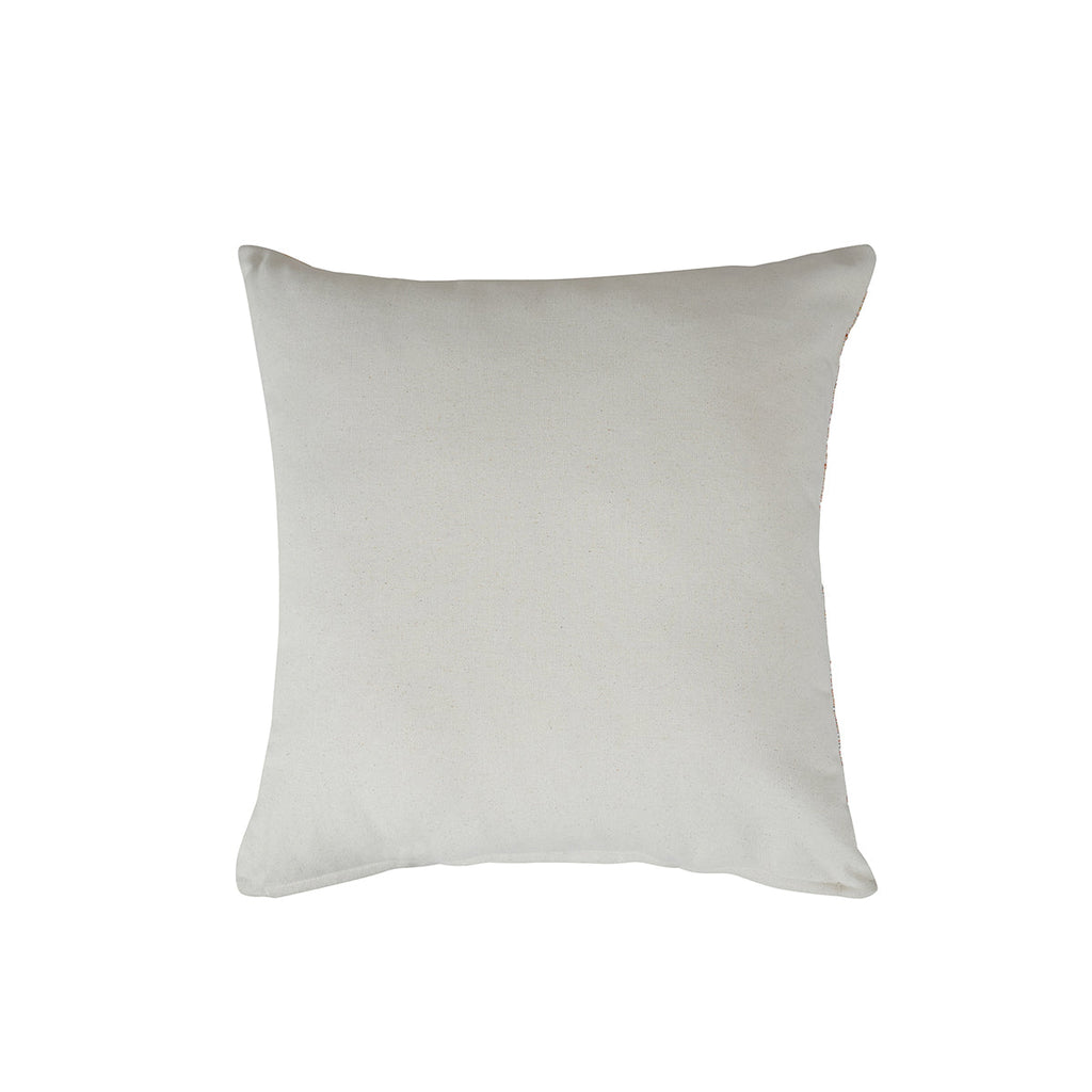 Whimsy Nature Milgrain Woven/Digital Printed 100% Cotton Rust Cushion Cover