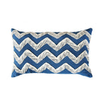 Whimsy Nature Tump Fade Woven/Digital Printed 100% Linen Blue Cushion Cover