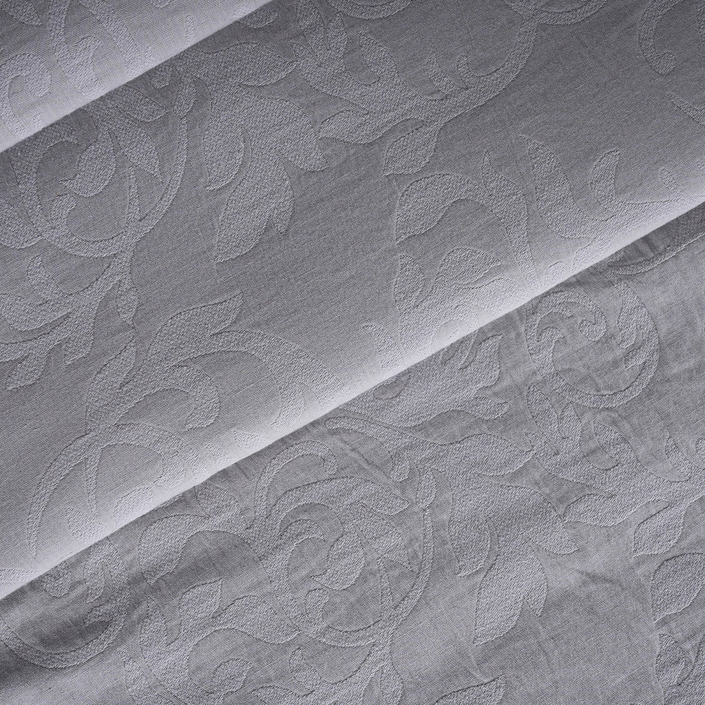 Classical Impression Curly Scroll 100% Cotton Bed Cover Grey