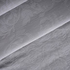 Classical Impression Curly Scroll 100% Cotton 8pcs Bed Cover Set Grey