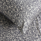 Classical Impression Ornamental 100% Cotton Bedsheet with Pillow Case Grey